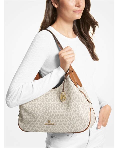 sac michael kors kelsey|Kelsey Large Logo Shoulder Bag .